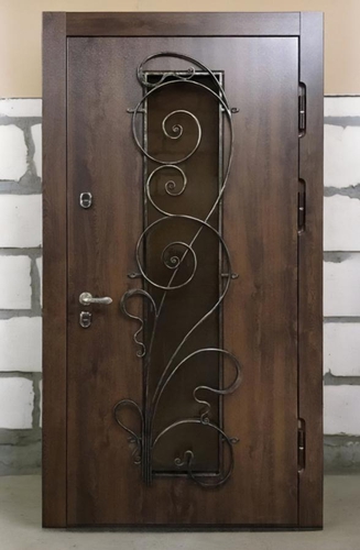 Дверь узорчатой ковкой Дверь узорчатой ковкой